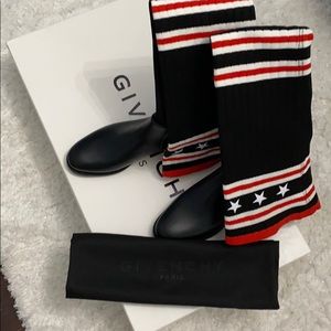 Givenchy thigh high sock boot